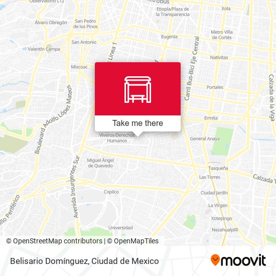 Belisario Domínguez map
