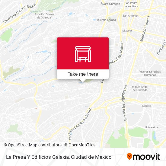 La Presa Y Edificios Galaxia map