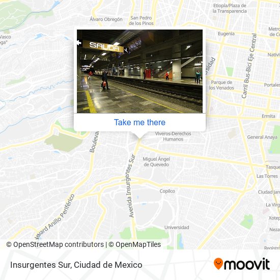 Insurgentes Sur map