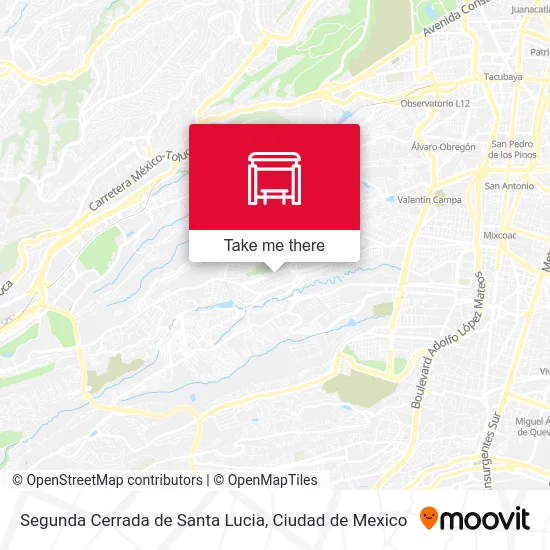 Segunda Cerrada de Santa Lucia map