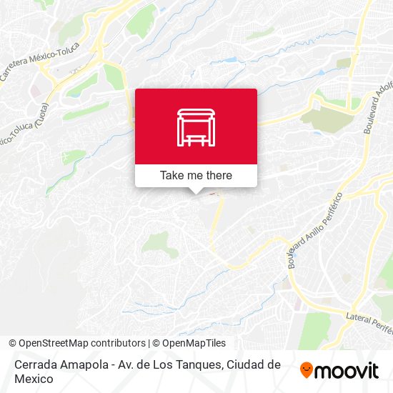 Cerrada Amapola - Av. de Los Tanques map