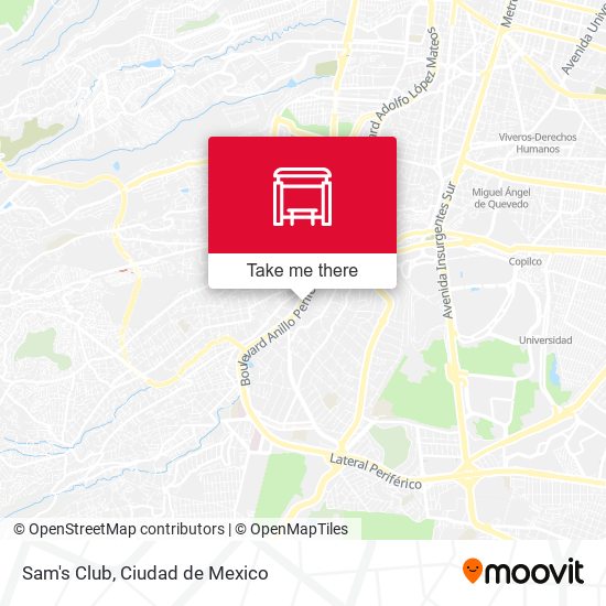 Mapa de Sam's Club