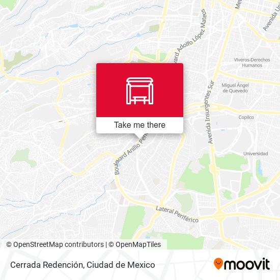 Cerrada Redención map