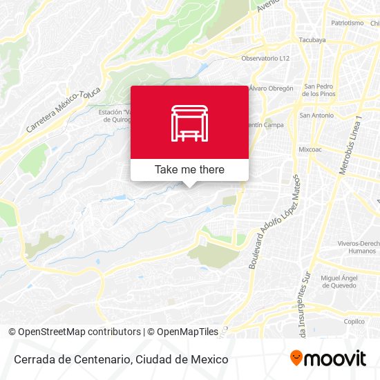 Cerrada de Centenario map