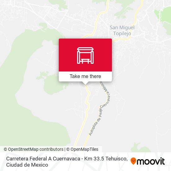 Carretera Federal A Cuernavaca - Km 33.5 Tehuisco map