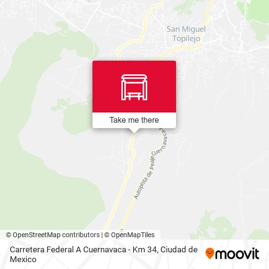 Carretera Federal A Cuernavaca - Km 34 map