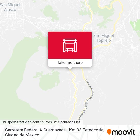 Carretera Federal A Cuernavaca - Km 33 Teteocotla map