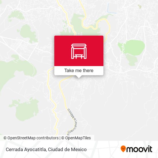 Mapa de Cerrada Ayocatitla