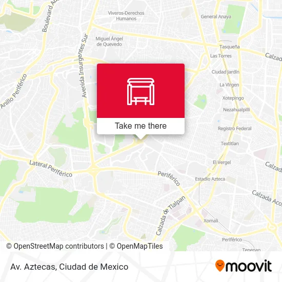 Av. Aztecas map