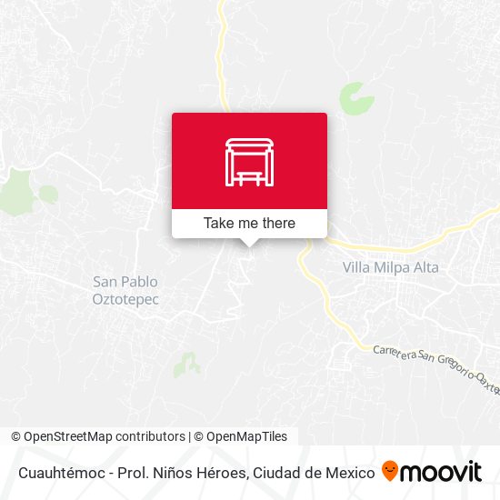 Cuauhtémoc - Prol. Niños Héroes map