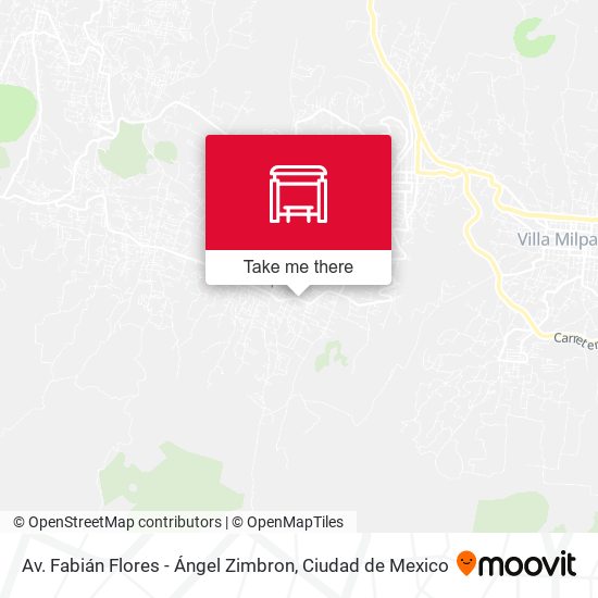 Av. Fabián Flores - Ángel Zimbron map