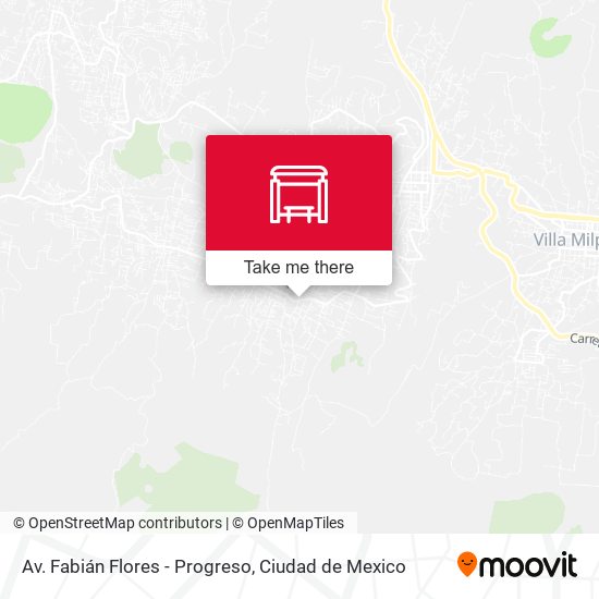 Av. Fabián Flores - Progreso map