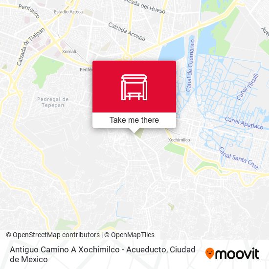 Mapa de Antiguo Camino A Xochimilco - Acueducto