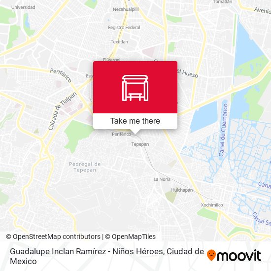 Mapa de Guadalupe Inclan Ramírez - Niños Héroes