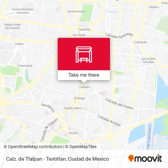 Mapa de Calz. de Tlalpan - Textitlan