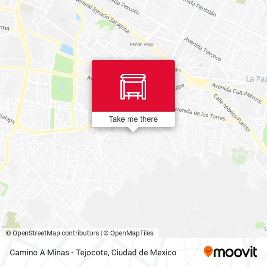 Camino A Minas - Tejocote map