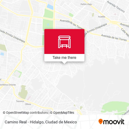 Mapa de Camino Real - Hidalgo