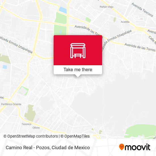 Camino Real - Pozos map