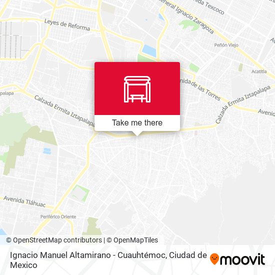 Ignacio Manuel Altamirano - Cuauhtémoc map