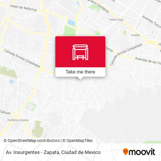 Av. Insurgentes - Zapata map