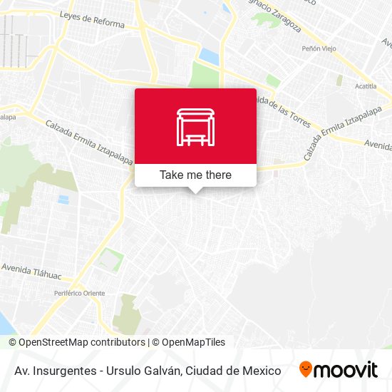 Mapa de Av. Insurgentes - Ursulo Galván