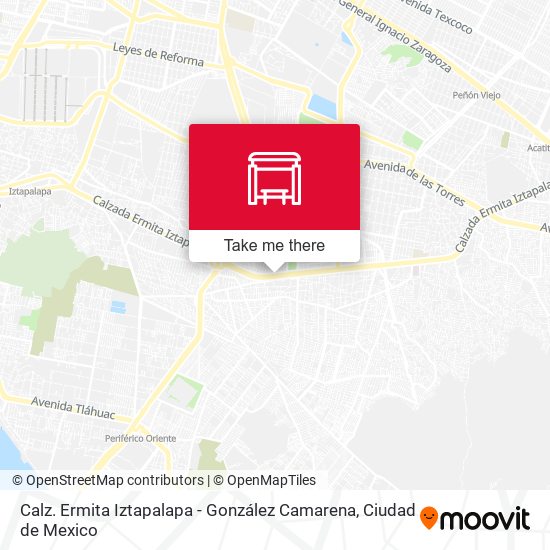 Calz. Ermita Iztapalapa - González Camarena map
