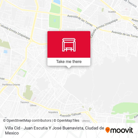 Villa Cid - Juan Escutia Y José Buenavista map