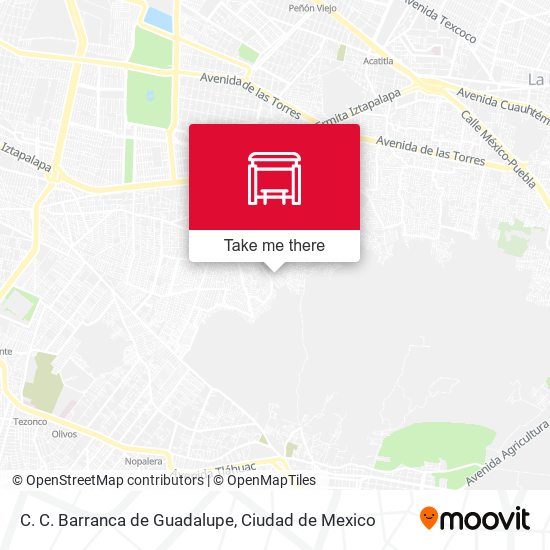 Mapa de C. C. Barranca de Guadalupe