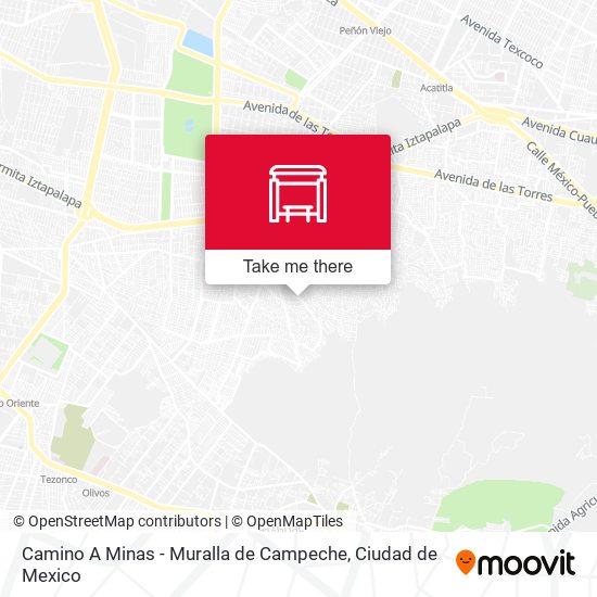 Mapa de Camino A Minas - Muralla de Campeche