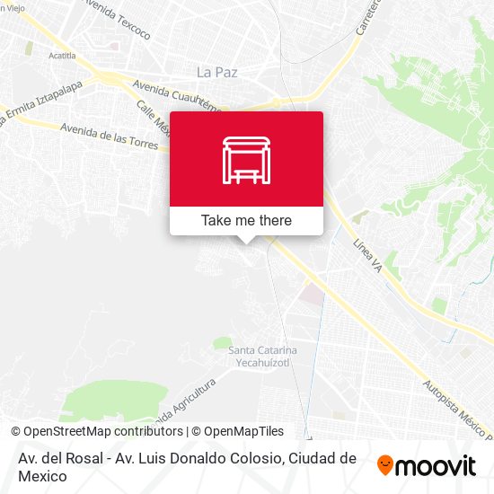 Mapa de Av. del Rosal - Av. Luis Donaldo Colosio