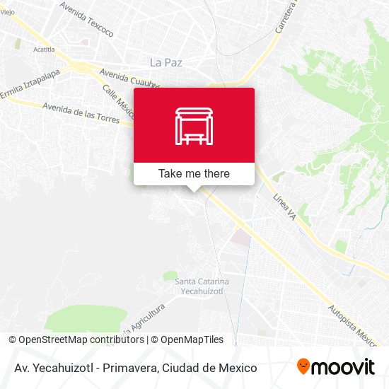 Mapa de Av. Yecahuizotl - Primavera