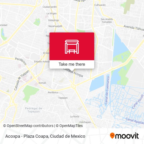 Acoxpa - Plaza Coapa map