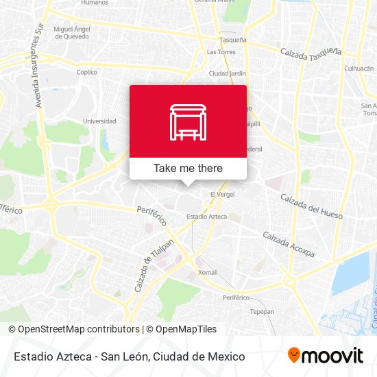 Estadio Azteca - San León map