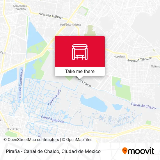 Piraña - Canal de Chalco map