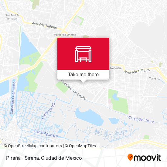 Piraña - Sirena map