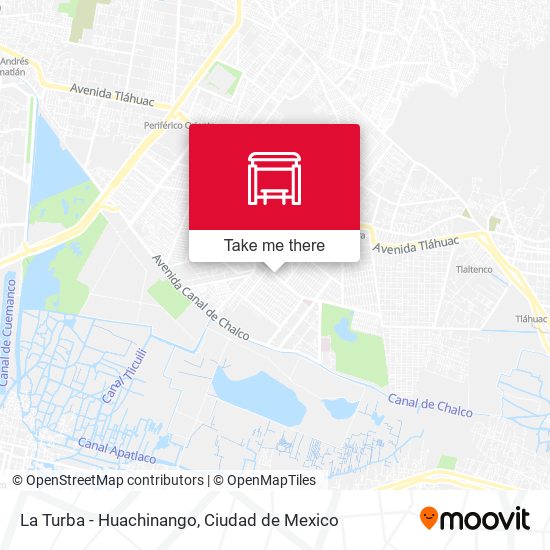 La Turba - Huachinango map