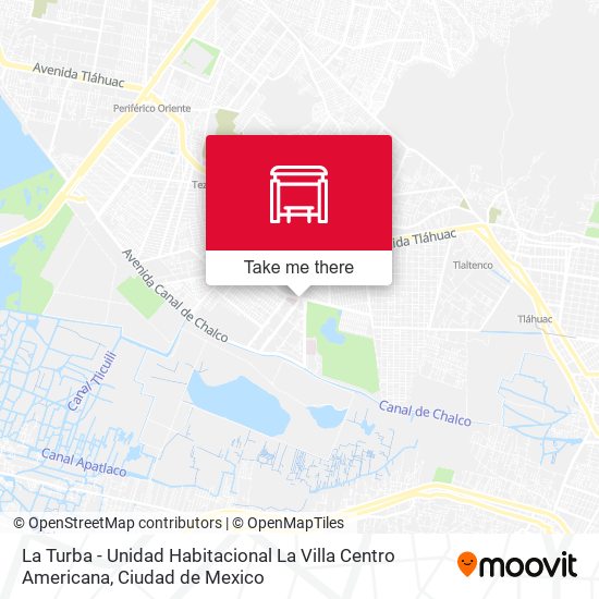 La Turba - Unidad Habitacional La Villa Centro Americana map