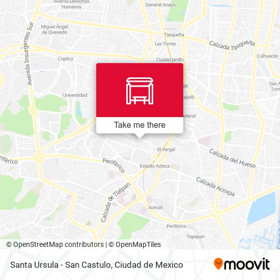 Santa Ursula - San Castulo map