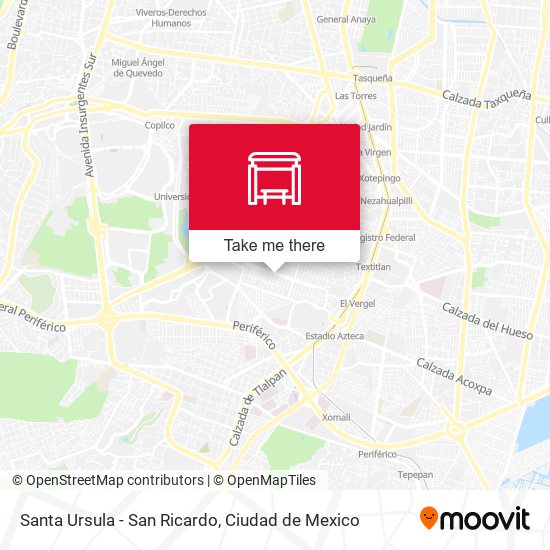 Mapa de Santa Ursula - San Ricardo