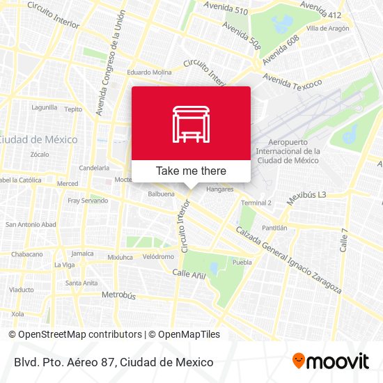 Mapa de Blvd. Pto. Aéreo 87