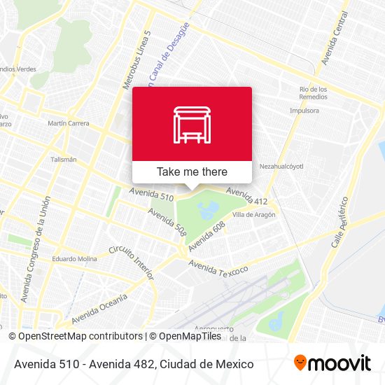Avenida 510 - Avenida 482 map
