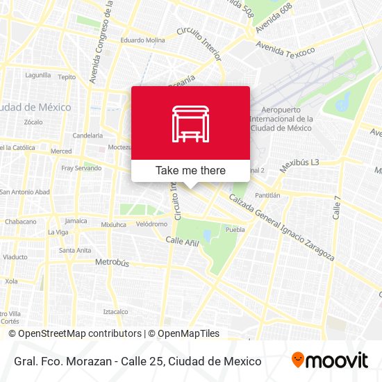 Gral. Fco. Morazan - Calle 25 map