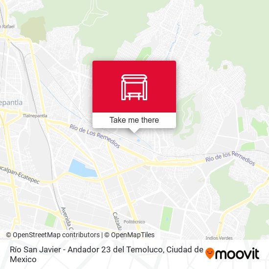 Río San Javier - Andador 23 del Temoluco map