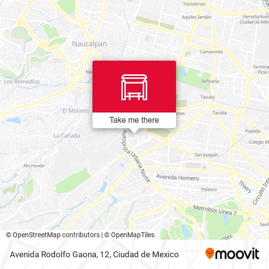 Mapa de Avenida Rodolfo Gaona, 12