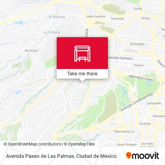 Avenida Paseo de Las Palmas map