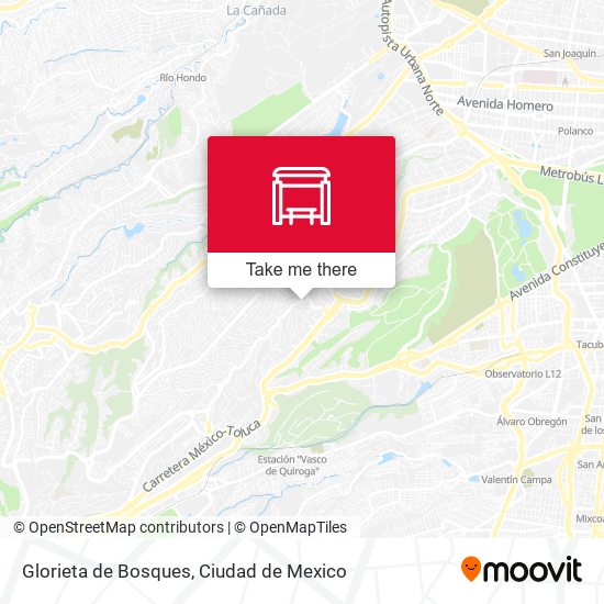 Glorieta de Bosques map