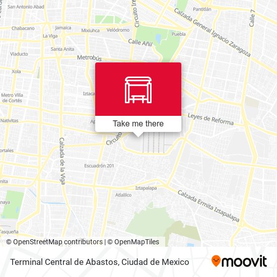 Mapa de Terminal Central de Abastos