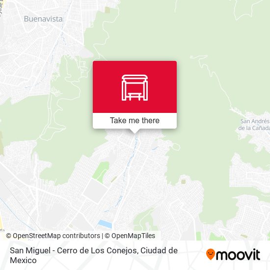 San Miguel - Cerro de Los Conejos map