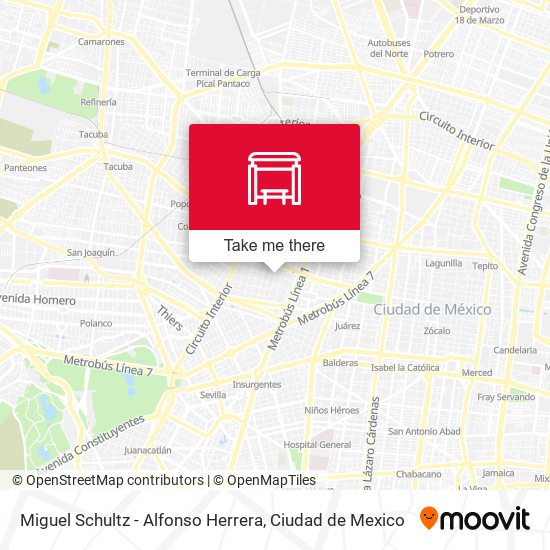 Miguel Schultz - Alfonso Herrera map