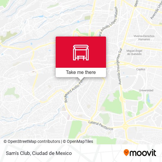 Mapa de Sam's Club